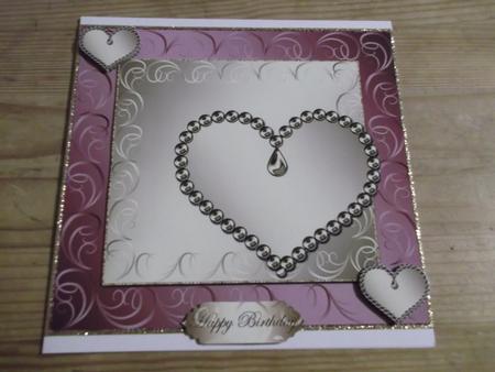 Jeweled Heart Double-layer Blank Topper 2 by Hayley Griffiths