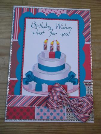 Cake Birthday Card Front by Hayley Griffiths