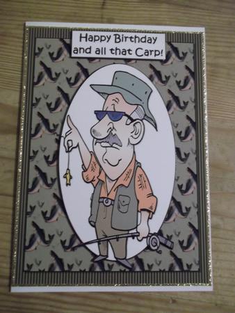 Happy Birthday and All That Carp Quick Card by Hayley Griffiths