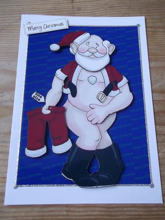 Merry Christmas Green & Blue Backing Paper by Hayley Griffiths