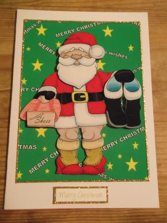 Green Christmas Backing by Hayley Griffiths