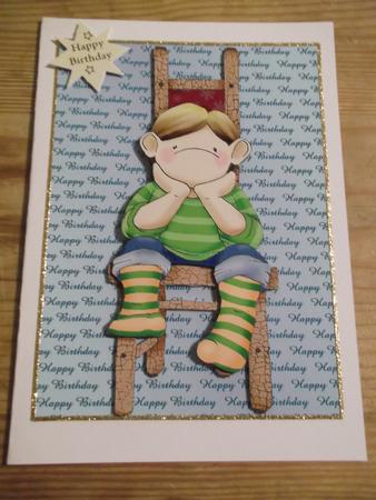 Happy Birthday Text Backing Sheet by Hayley Griffiths