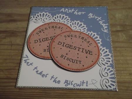 Sweetmeal Digestive Biscuits Birthday Quick Card N Decoupage by Hayley Griffiths