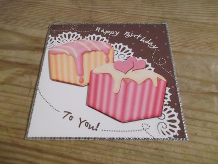 Fondant Fancies Birthday Cakes Wavy Corner Side Stacker by Hayley Griffiths