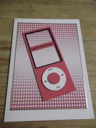 Mp3 Shaped Cards & Decoupage by Hayley Griffiths