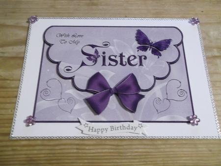 Scalloped Edged Envelope Style Card Sister 3 by Hayley Griffiths