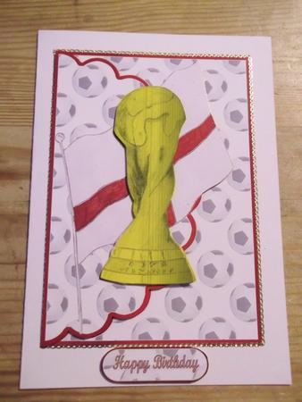 Gold Cup Envelope Cards by Hayley Griffiths