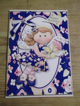 Pretty Fairie in Blue with Pretty Bow by Hayley Griffiths