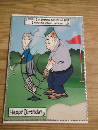 Shaun's Getting Better at Golf Oval Pyramid by Hayley Griffiths