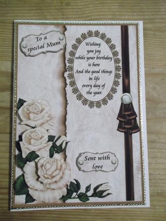Birthday Roses Coffee and Cream by Hayley Griffiths