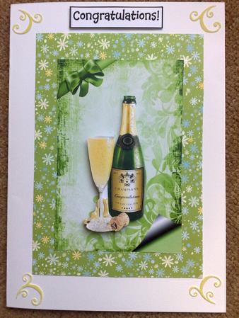 Lovely Celebration Champagne & Glasses by Hayley Griffiths