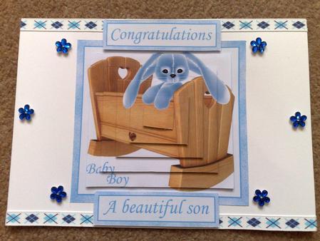 Baby Boy Pyramid Topper by Hayley Griffiths