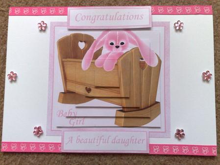 Baby Girl Pyramid Topper by Hayley Griffiths