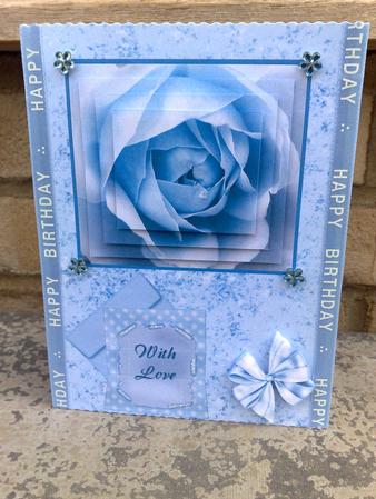 Blue Rose with Love by Hayley Griffiths