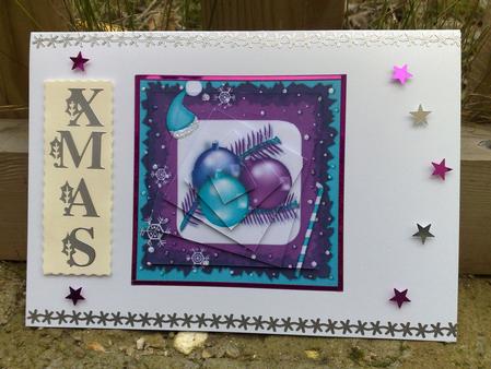 Purple Baubles by Hayley Griffiths