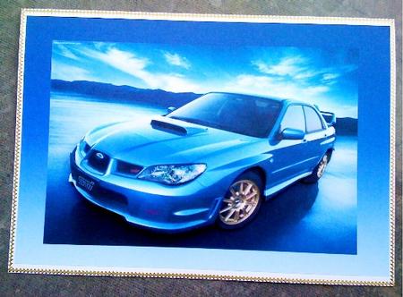 Subaru Impreza Decoupage by Hayley Griffiths