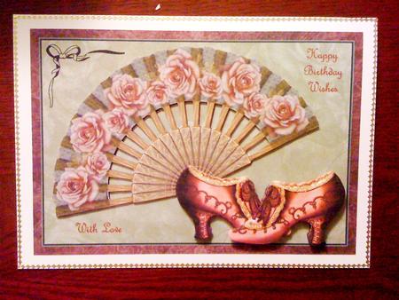 Birthday Fan and Shoes by Hayley Griffiths