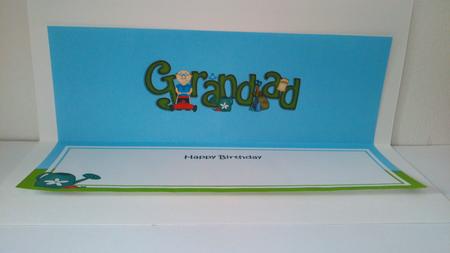 Birthday Grandad Large Dl Matching Insert by Hayley Griffiths