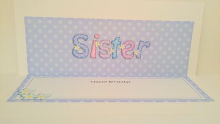 Birthday Sister Matching Large Dl Insert by Hayley Griffiths