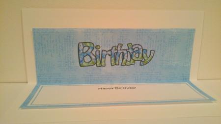 Happy Birthday Matching Large Dl Insert by Hayley Griffiths