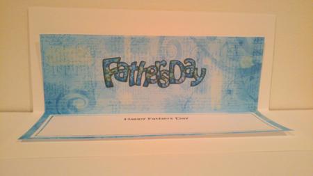 Fathers Day Large Dl Matching Insert by Hayley Griffiths