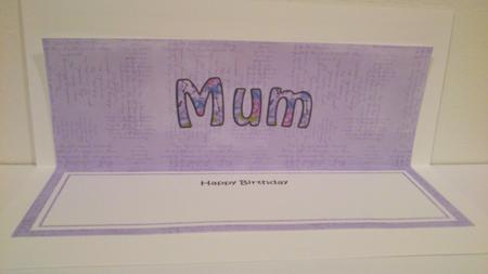 Birthday Mum Matching Large Dl Insert by Hayley Griffiths