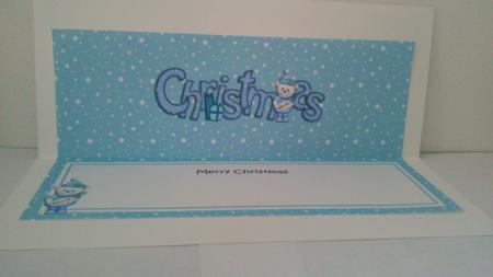 Xmas Merry Christmas Matching Large Dl Insert by Hayley Griffiths