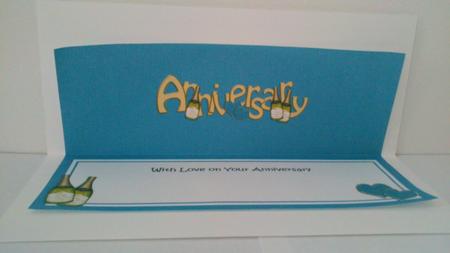 Wedding Anniversary Large Dl Matching Large Dl Insert by Hayley Griffiths