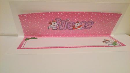 Christmas Niece Matching Large Dl Insert by Hayley Griffiths