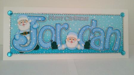 Xmas Large Dl Jordan Quick Card N 3D Decoupage by Hayley Griffiths