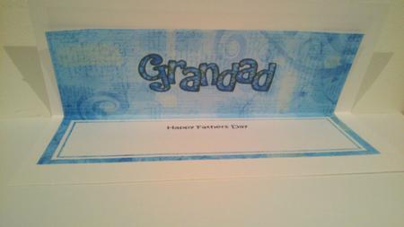 Happy Fathers Day Grandad Matching Large Dl Insert by Hayley Griffiths