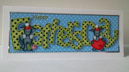 Fathers Day Large Dl Card N 3D Decoupage by Hayley Griffiths