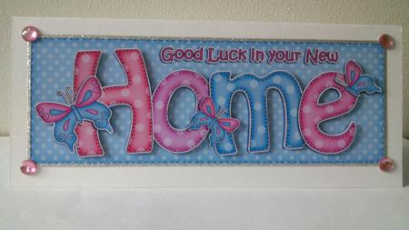 Large Dl New Home Quick Card 3D Decoupage by Hayley Griffiths