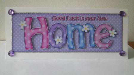 Large Dl New Home Quick Card 3D Decoupage by Hayley Griffiths