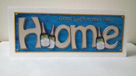 Large Dl New Home Quick Card 3D Decoupage by Hayley Griffiths