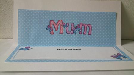 Birthday Mum Matching Large Dl Insert by Hayley Griffiths