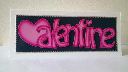 Large Dl Valentine Felties Quick Card N 3D Decoupage by Hayley Griffiths