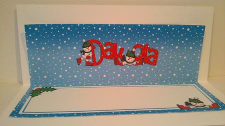 Xmas Dakota Matching Large Dl Insert by Hayley Griffiths