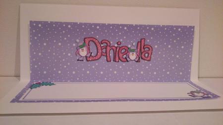 Xmas Daniella Matching Large Dl Insert by Hayley Griffiths