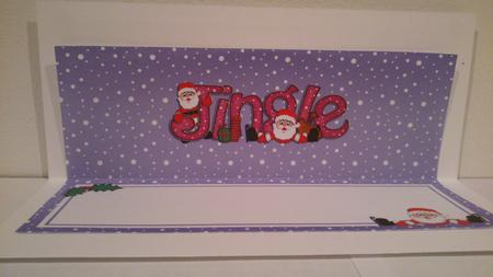 Christmas Jingle Santa Large Dl Matching Large Dl Insert by Hayley Griffiths