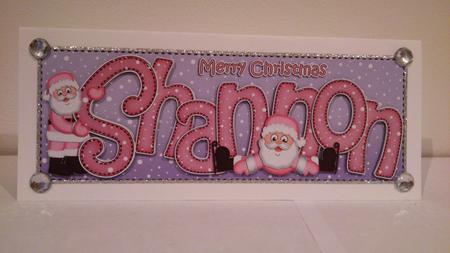 Xmas Large Dl Shannon Quick Card N 3D Decoupage by Hayley Griffiths