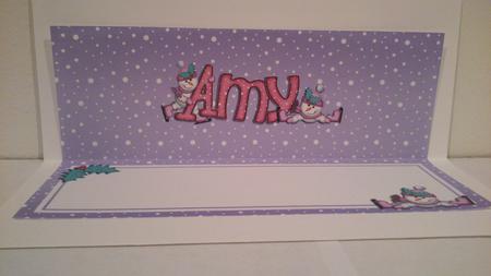 Xmas Amy Matching Large Dl Insert by Hayley Griffiths