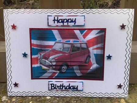 Mini Cooper on Jack by Hayley Griffiths