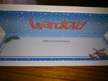 Christmas Landlord Matching Large Dl Insert by Hayley Griffiths