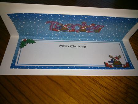 Xmas Teacher Matching Large Dl Insert by Hayley Griffiths