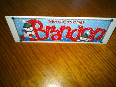 Merry Christmas Brandon Snowmen Large Dl & 3D Decoupage by Hayley Griffiths