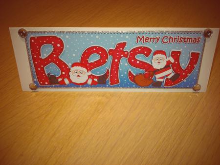 Xmas Betsy Santa Large Dl & 3D Decoupage by Hayley Griffiths