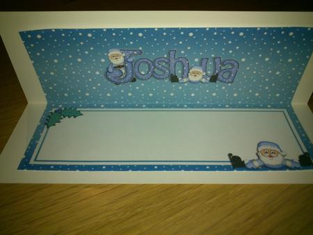 Xmas Joshua Matching Large Dl Insert by Hayley Griffiths