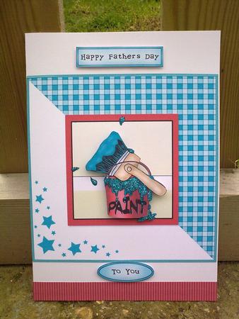 DIY Paint Quick Card with Decoupage by Hayley Griffiths