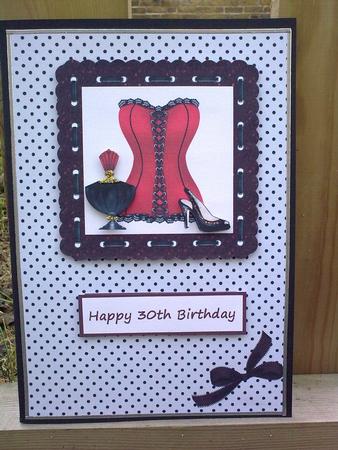 Red Corset 30th/40th Birthday by Hayley Griffiths